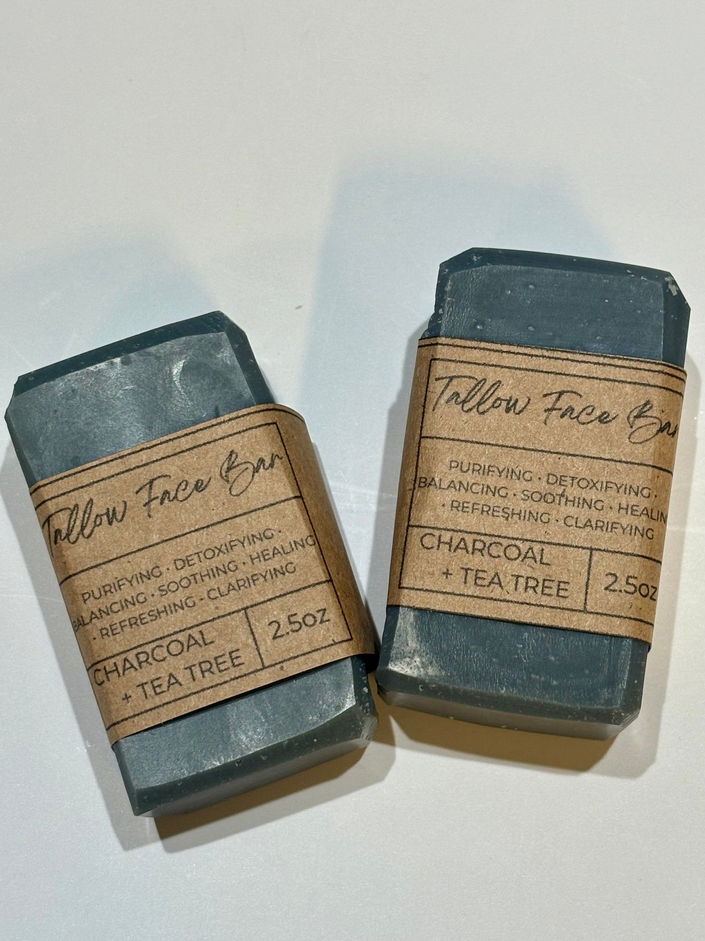 Charcoal and Tea Tree Tallow Face Bar