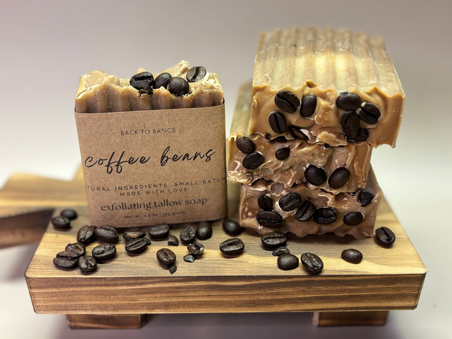 Coffee Beans Exfoliating Tallow Soap