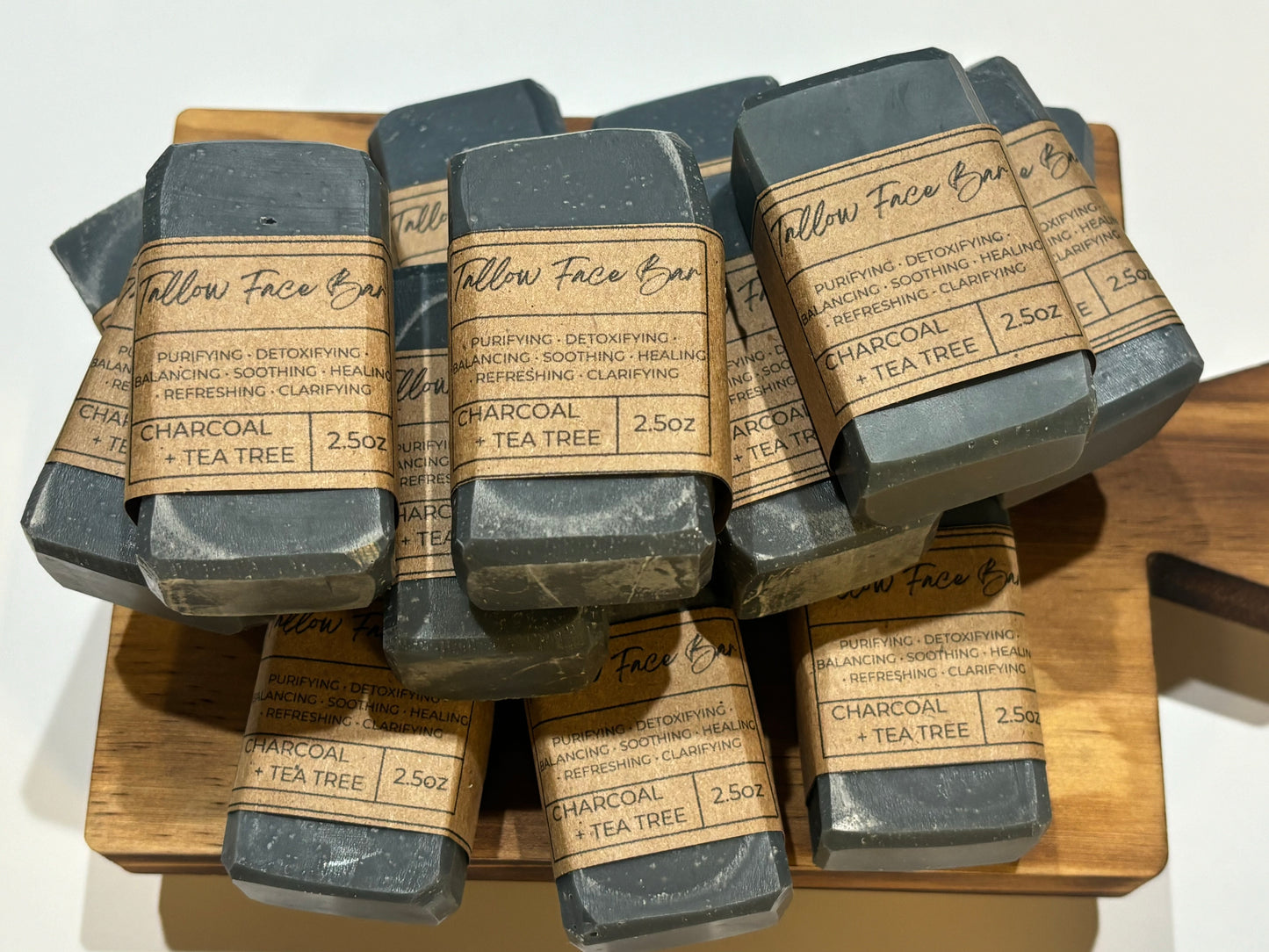 Charcoal and Tea Tree Tallow Face Bar