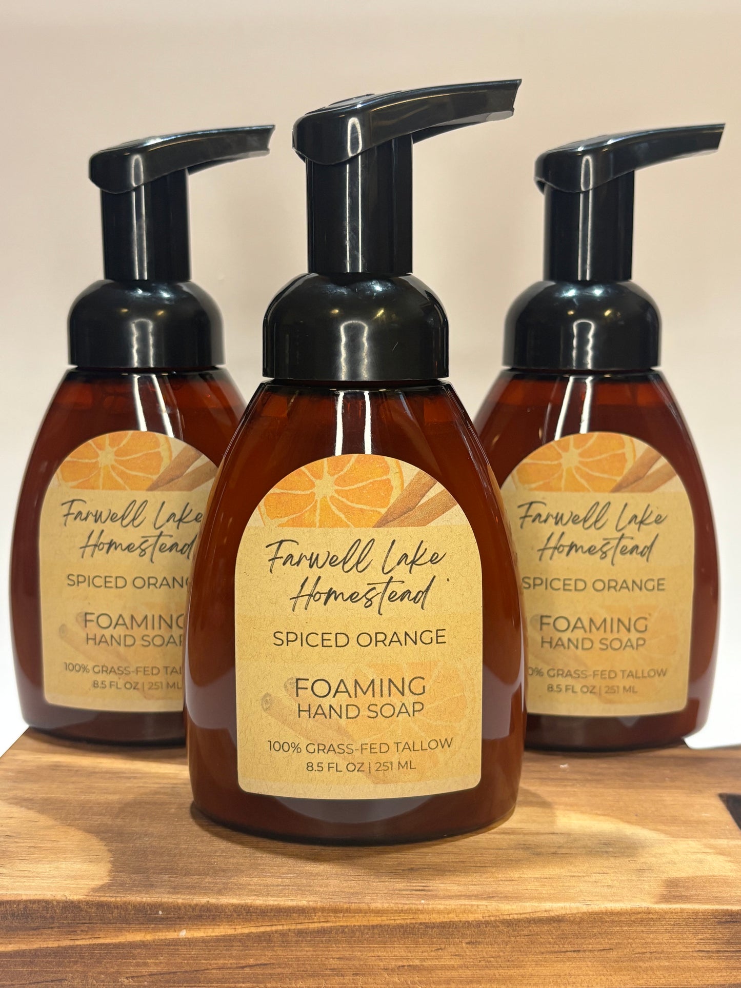 Foaming Spiced Orange Tallow Hand Soap – 8.5 oz