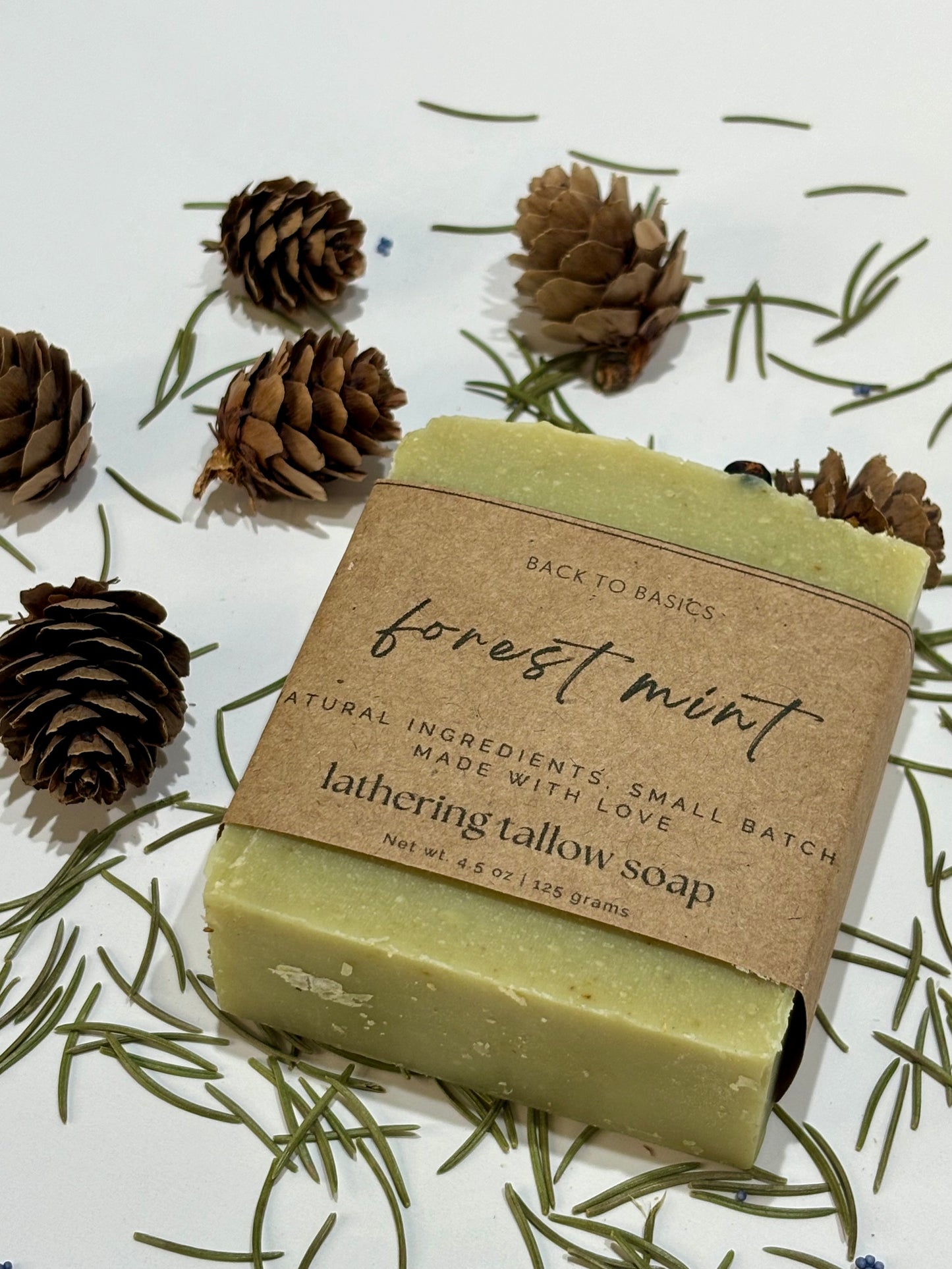 Forest Mint 100% Grass-fed Tallow Soap