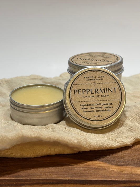 Peppermint Tallow Lip Balm