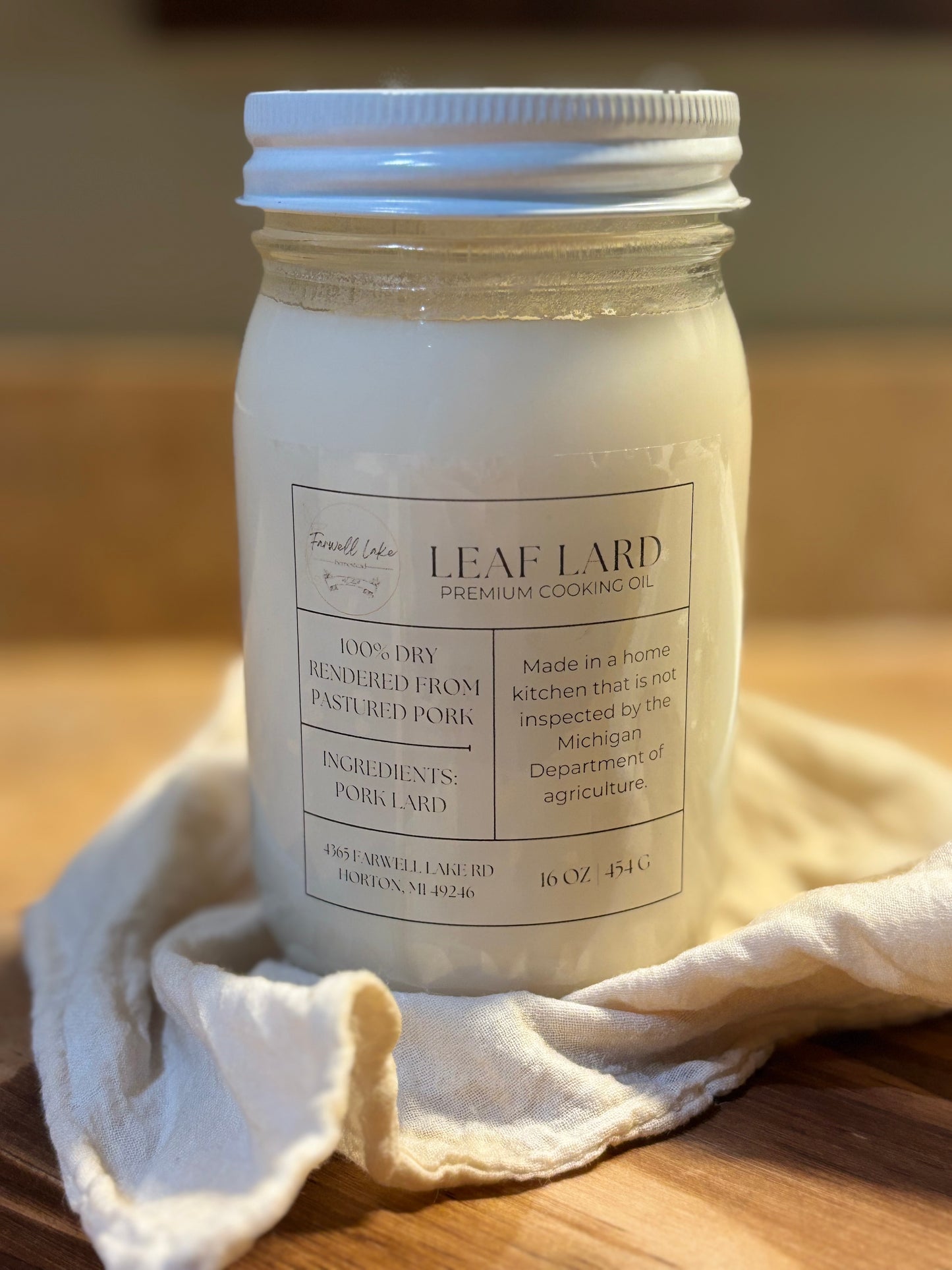 Pasture Raised Lard 32 oz