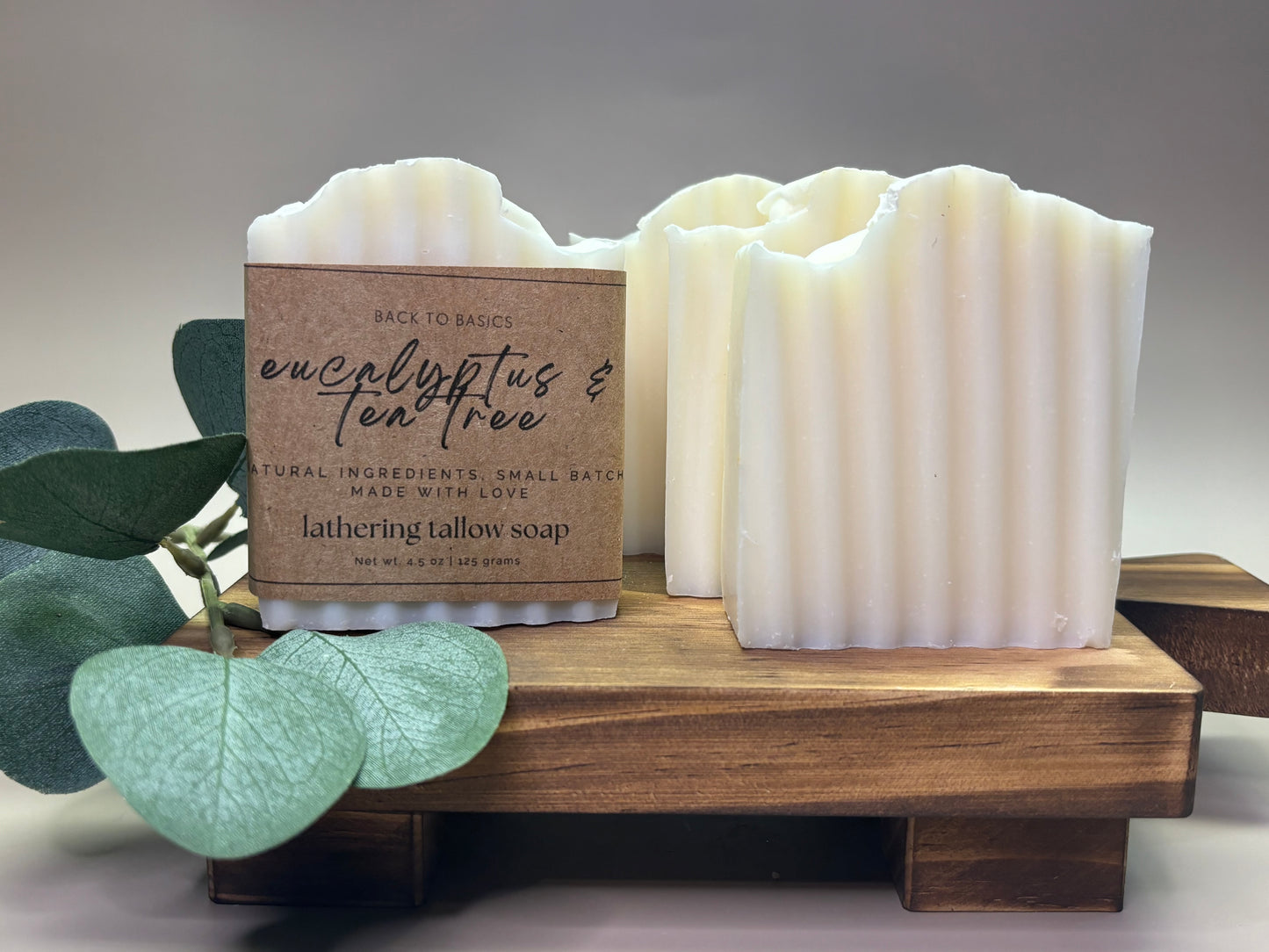 Eucalyptus & Tea Tree 100% Grass-fed Tallow Soap