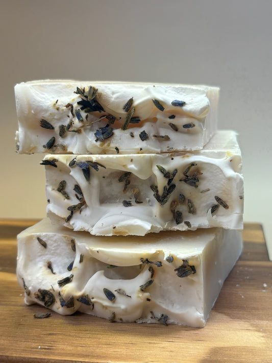 100% Grass-fed Tallow Lavender, Geranium, & Frankincense Soap