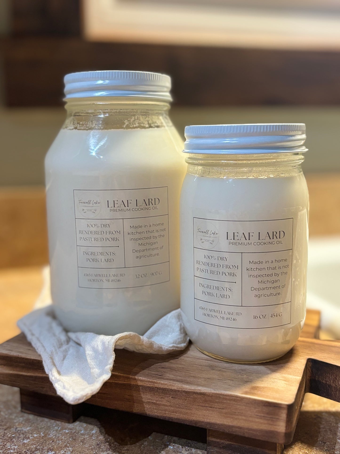 Pasture Raised Lard 32 oz