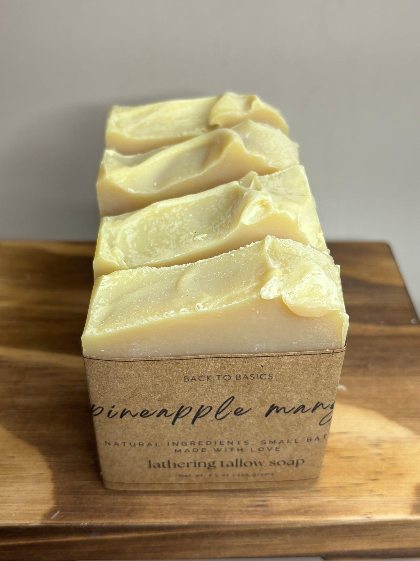 100% Grass-fed Pineapple Mango Tallow Soap