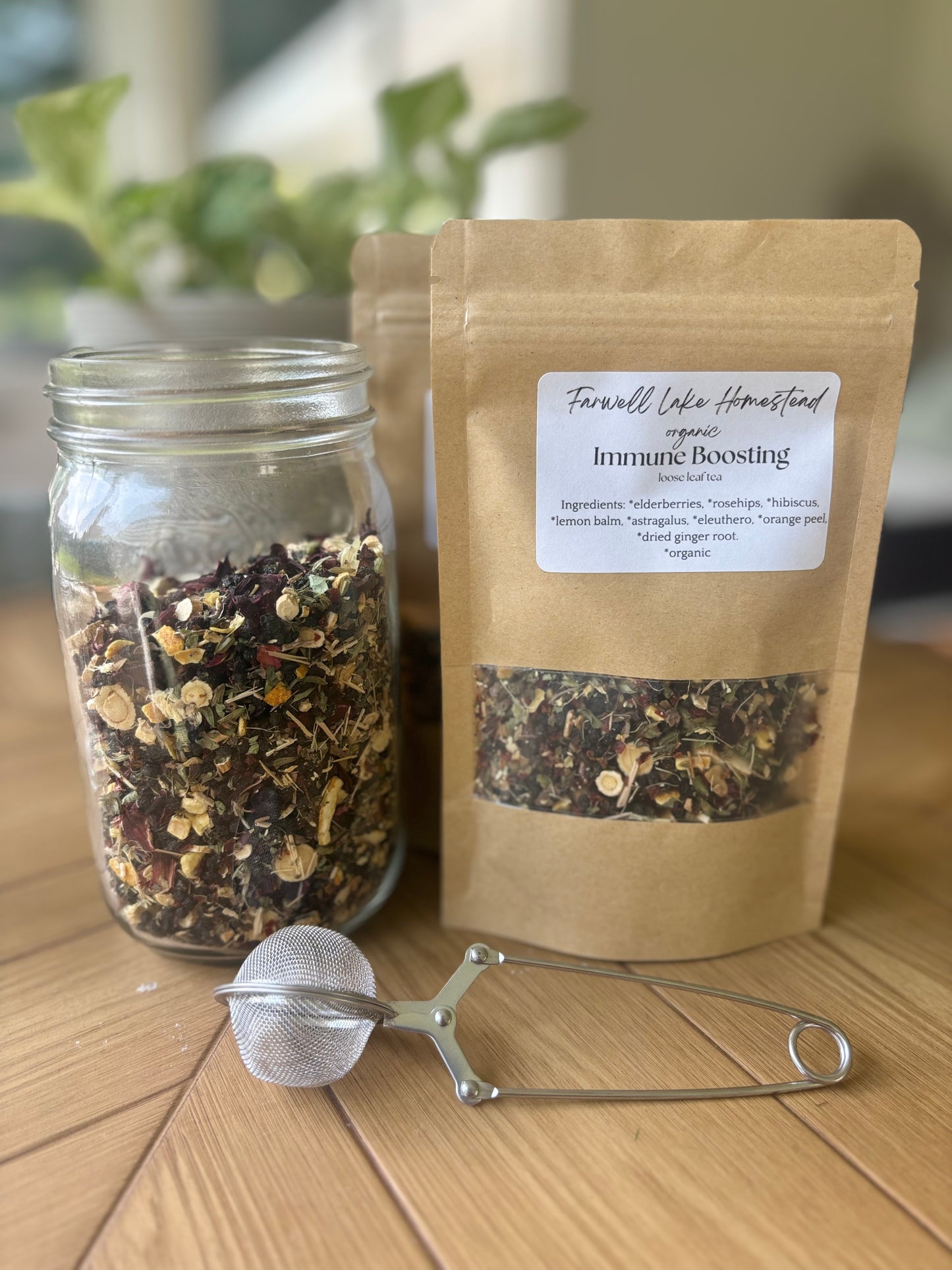 Organic Immune-Boosting Loose Leaf Tea Blend – 2 oz (16 servings)