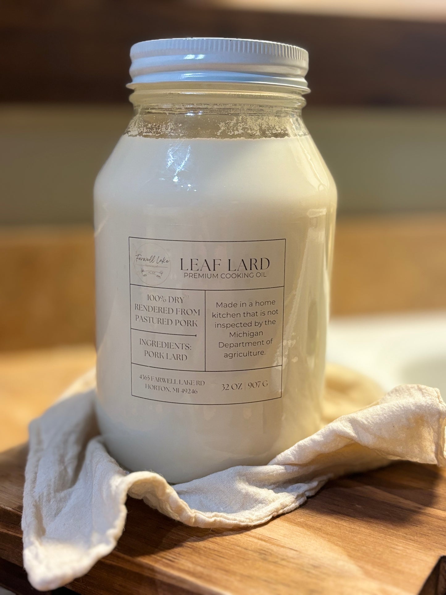 Pasture Raised Lard 16 oz