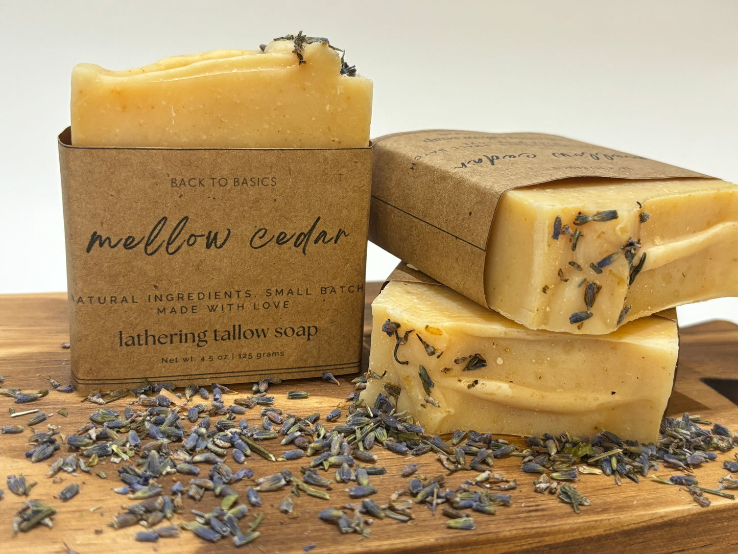 Mellow Cedar 100% Grass-fed Tallow Soap