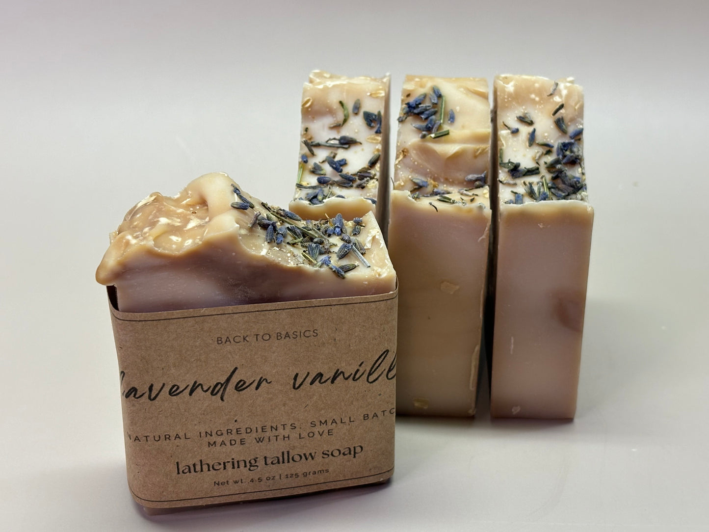 Lavender Vanilla 100% Grass-fed Tallow Soap