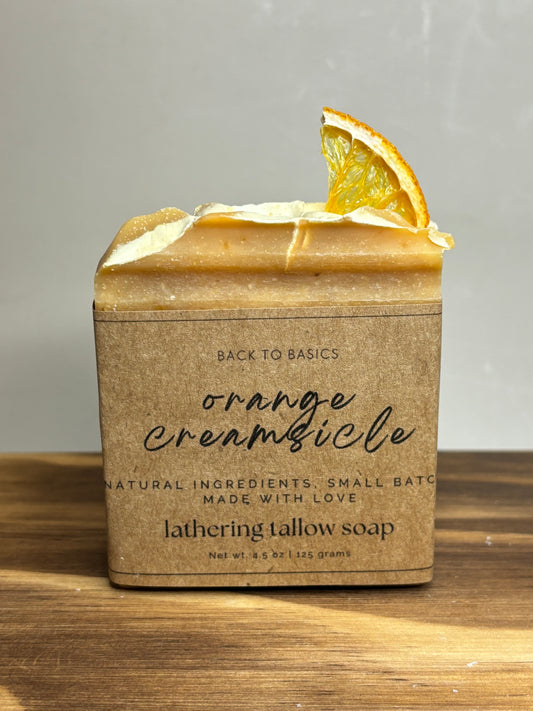 Orange Creamsicle 100% Grass-fed Tallow Soap