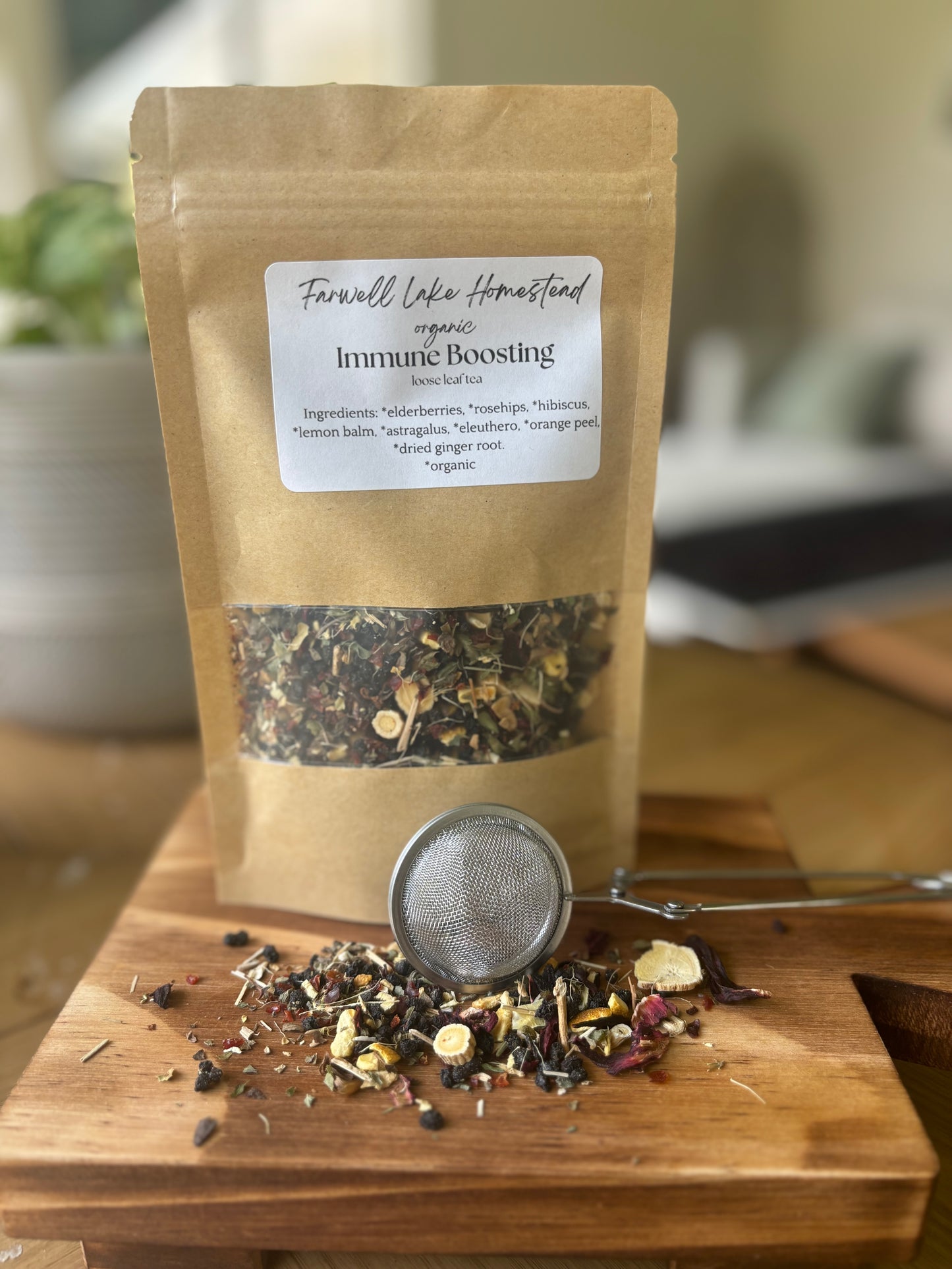 Organic Immune-Boosting Loose Leaf Tea Blend – 2 oz (16 servings)