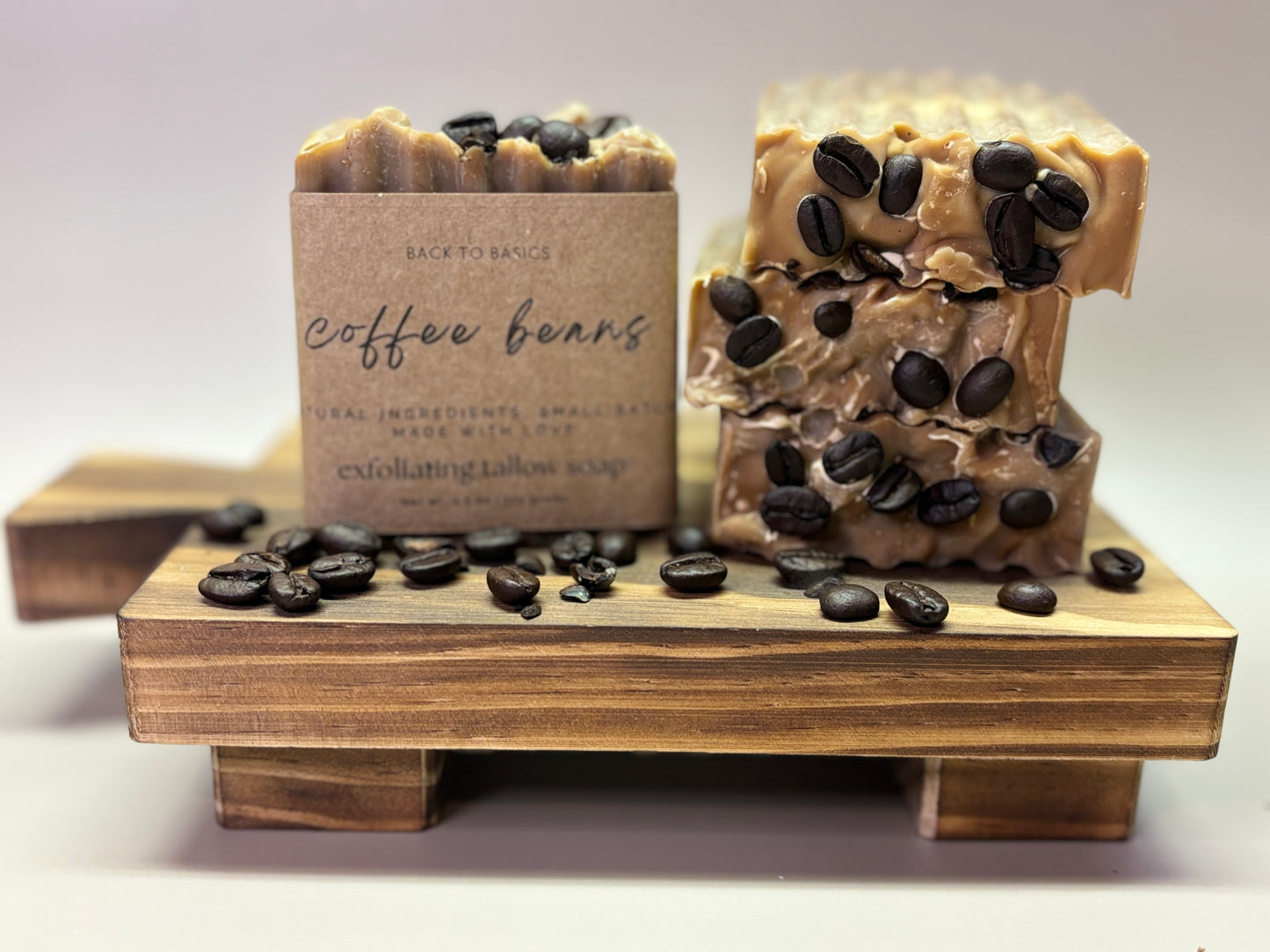 Coffee Beans Exfoliating Tallow Soap