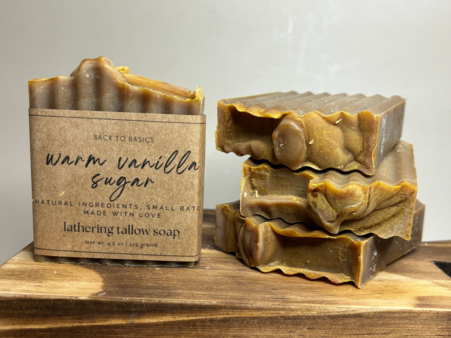 100% Grass-fed Warm Vanilla Sugar Tallow Soap