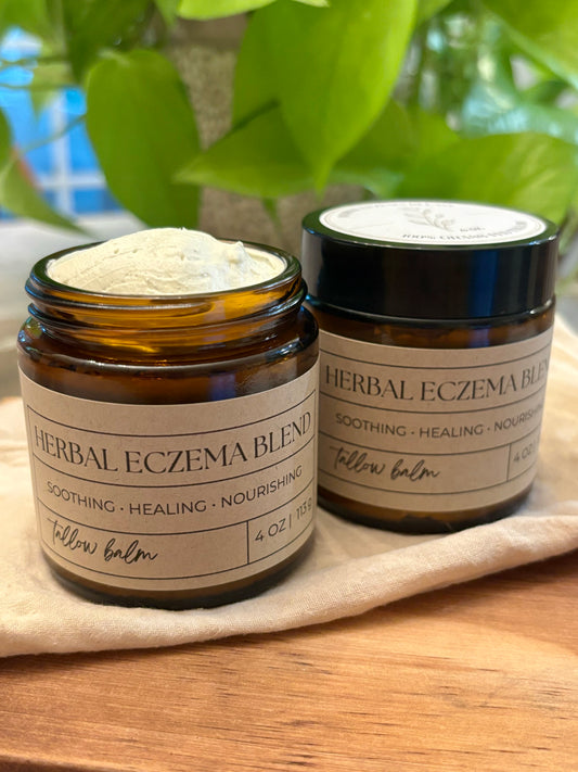 100% Grass-fed Herbal Eczema Blend Tallow Balm