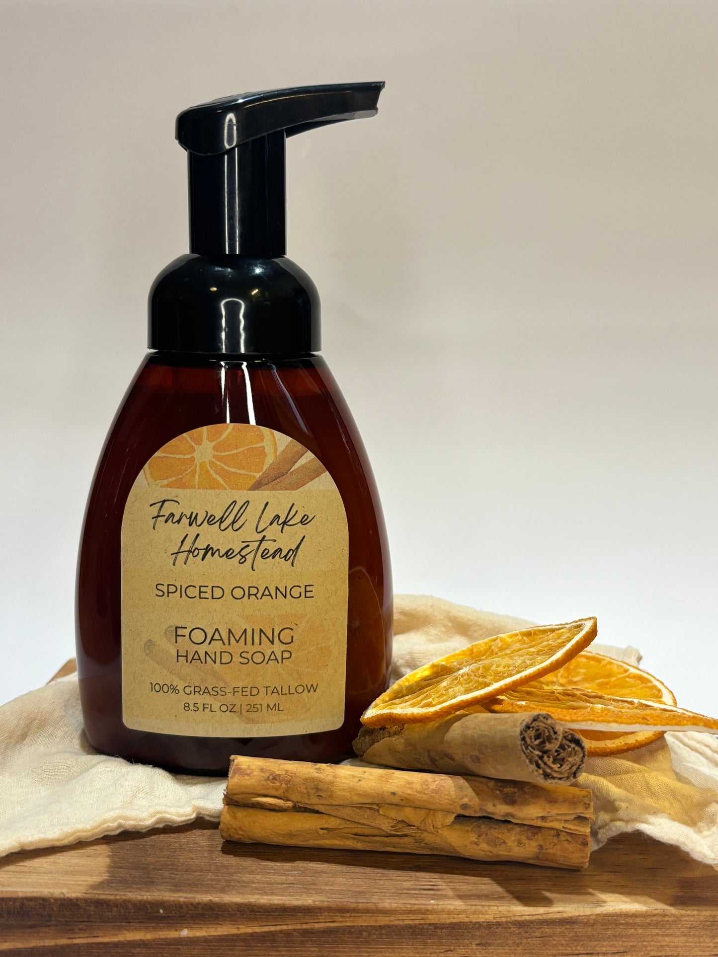 Foaming Spiced Orange Tallow Hand Soap – 8.5 oz