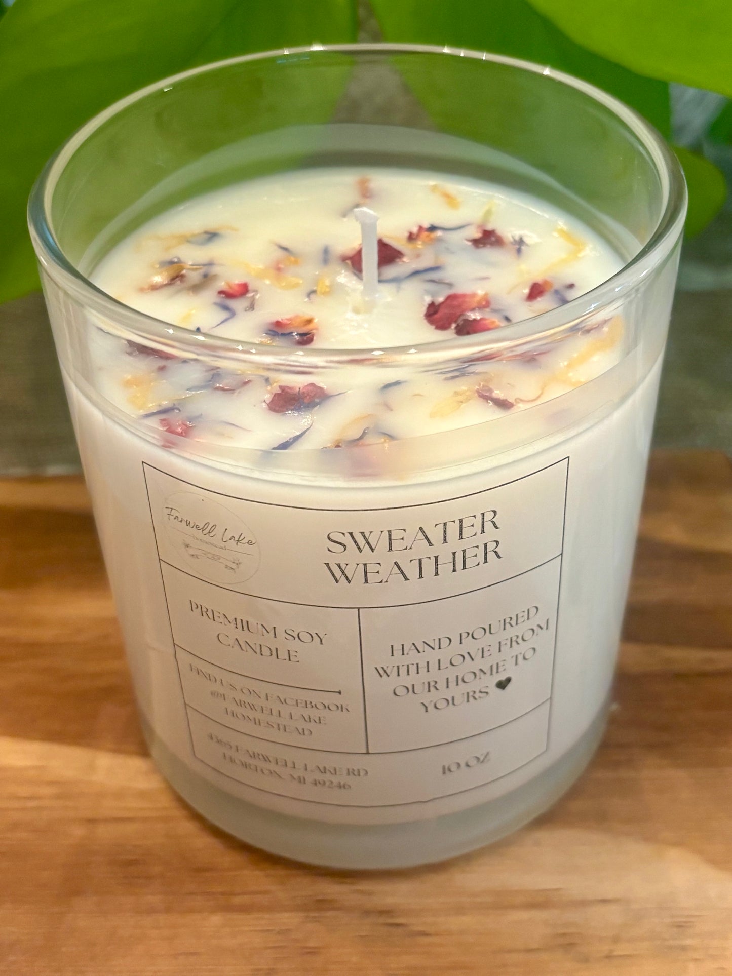 Sweater Weather - 10 oz Paraffin-Free Pure Soy Candle