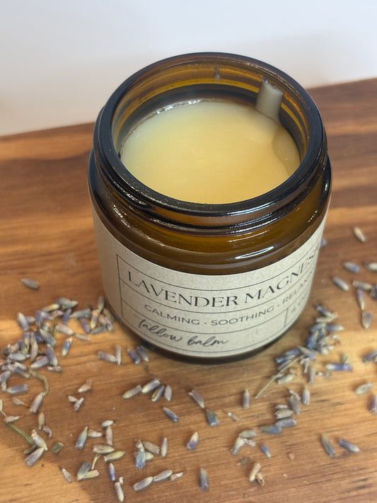 100% Grass-fed Tallow Lavender Magnesium Balm